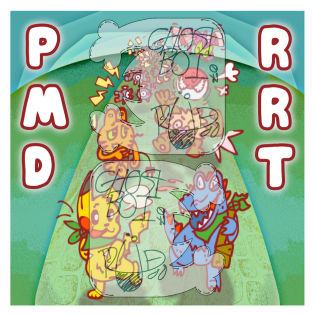 A custom cover art I made for my Pokemon Mystery Dungeon: Red Rescue Team game save. Featuring custom characters of: Pikachu, Totodile, Elekid, Manky, Voltorb, Yanma, three Magnemites, and two Farfetched.