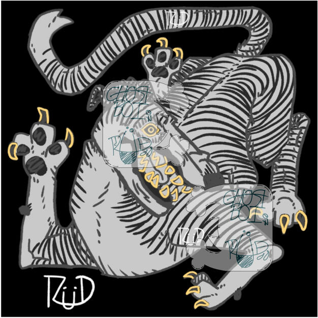 Part two to the previous Dog Dayz, this time in black, gray, and gold! The same grayhound from before, just a color-swap.